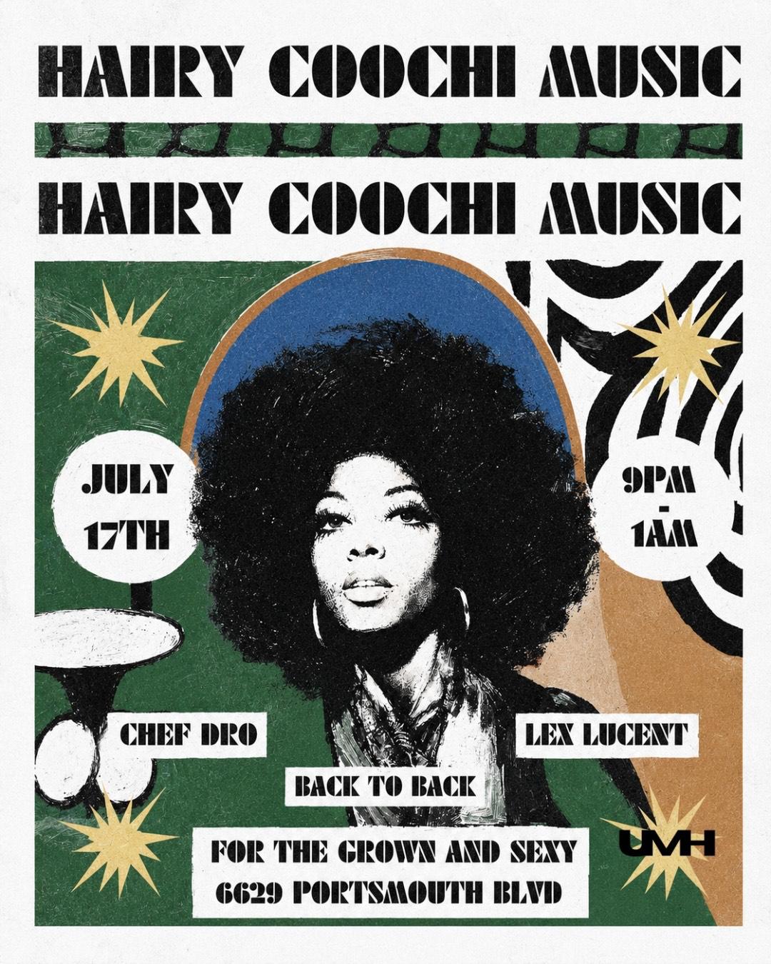 Flyer for HAIRY MUSIC